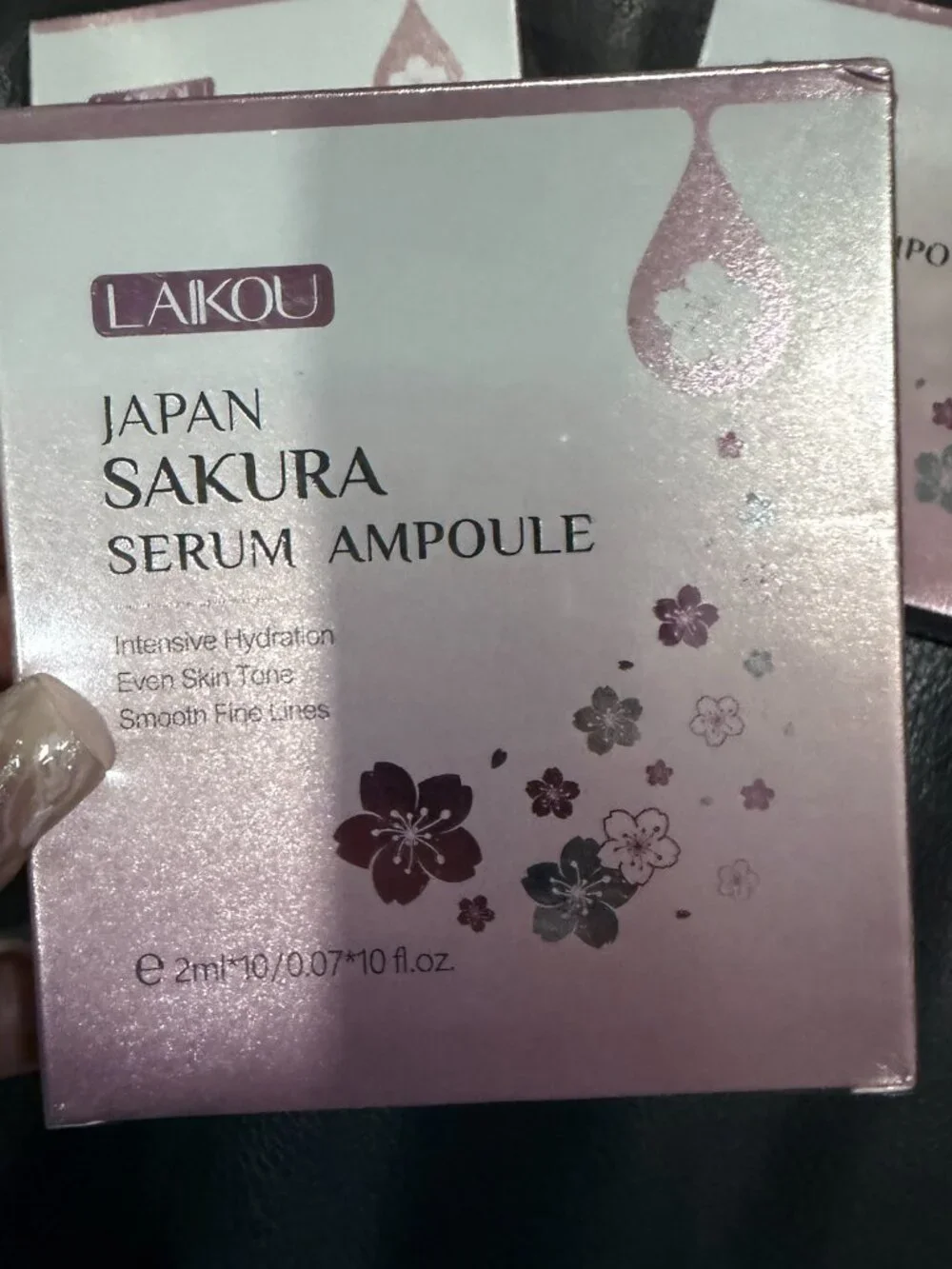 NEW Set of 3 LAIKOU Japan Sakura Serum Ampoule Boxes - Sealed